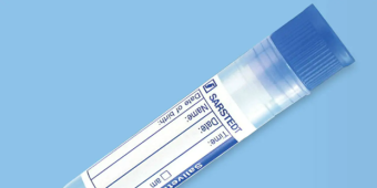 A Sarstedt salivette used for saliva sampling